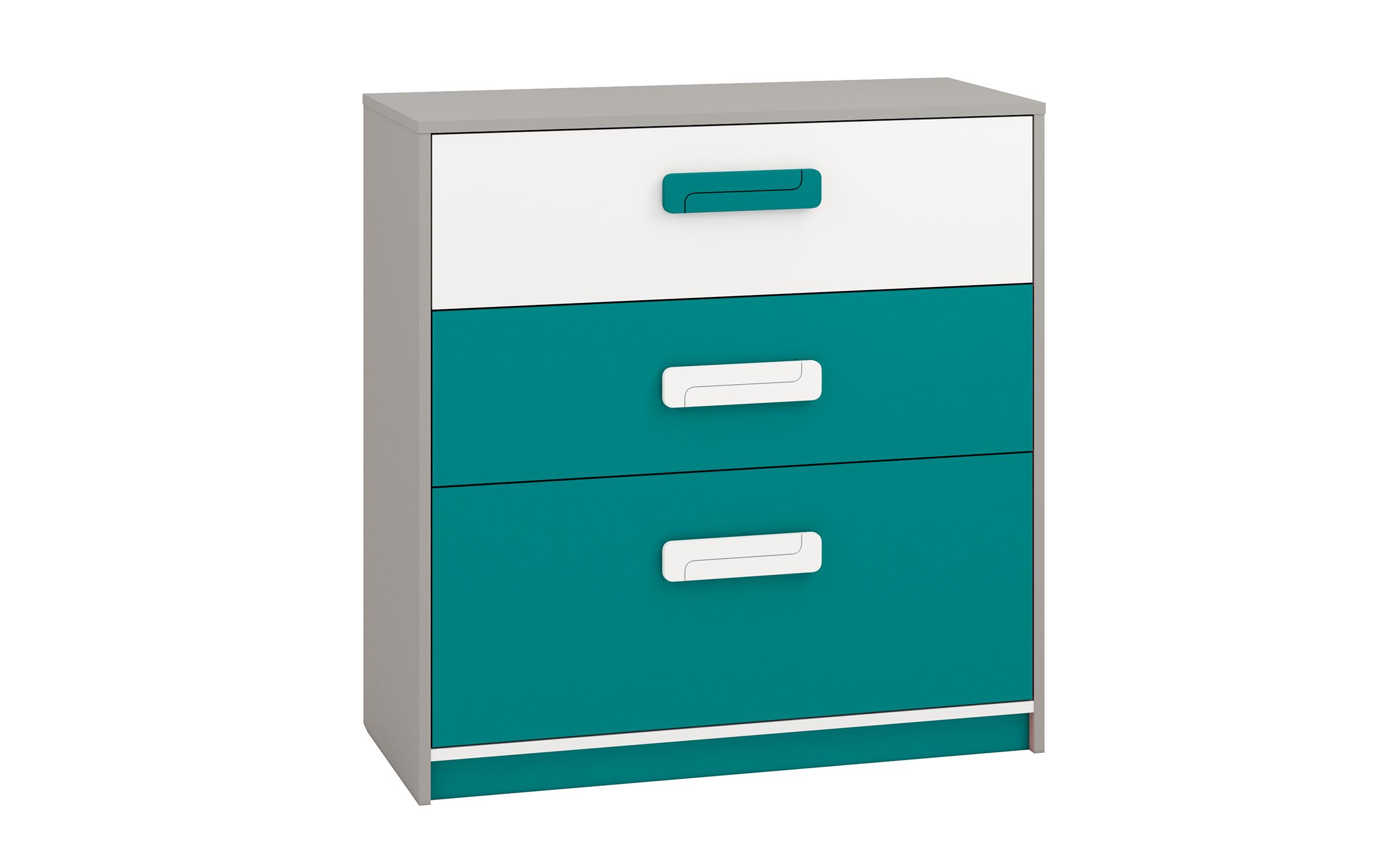 Dresser Miela A, white + platinum grey + marine  1